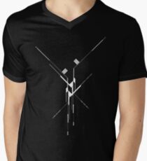Futuristic Geometric Lines Men's V-Neck T-Shirt