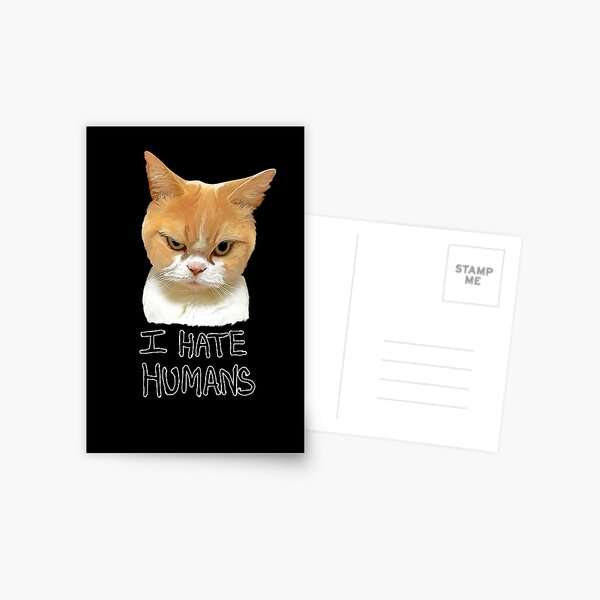 Angry Cat Say NO Pixel Art' Mouse Pad