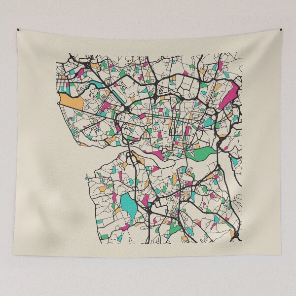 Item preview, Porto, Portugal Street Map designed and sold by A Deniz Akerman.