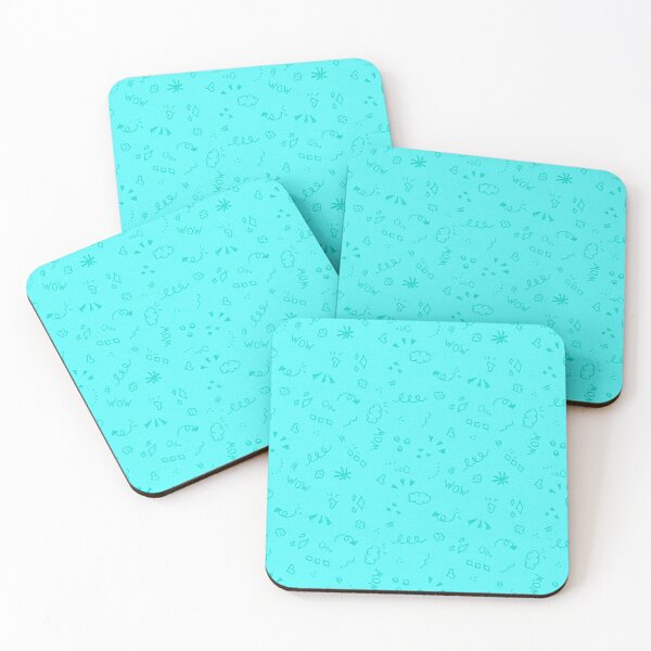 Item preview, Sky Blue Simple Scribbles Pattern designed and sold by everything4eva.