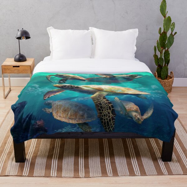 Sea Turtles Throw Blanket