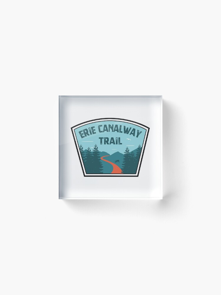 Alternate view of Erie Canalway Trail Acrylic Block
