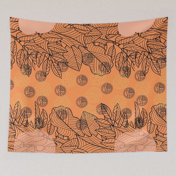 Item preview, Orange coin pattern designed and sold by MegDeRoyale.