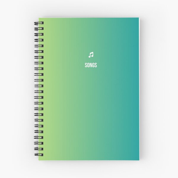 Item preview, Songwriters Book ‘Songs’ - Green designed and sold by Ninjakandy.