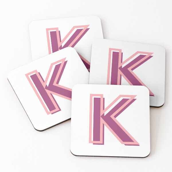Item preview, pink and purple K letter designed and sold by charlyjovic.