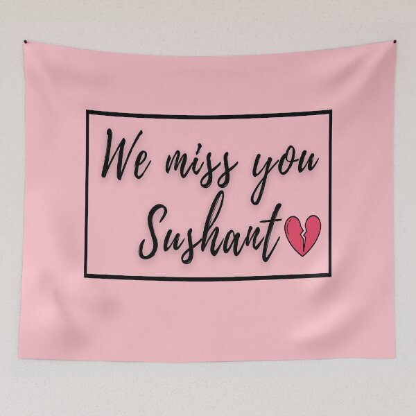 Item preview, We mis you sushant! designed and sold by Apoorv Choudhary.