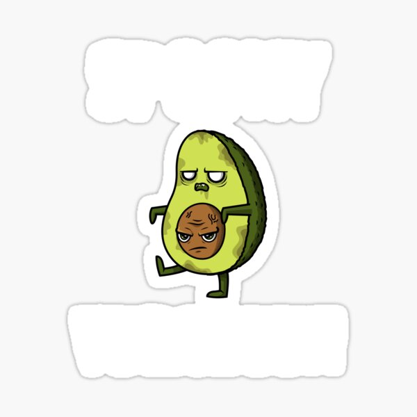 Spooky Vegaween Vegan Halloween with Zombie Avocado Sticker