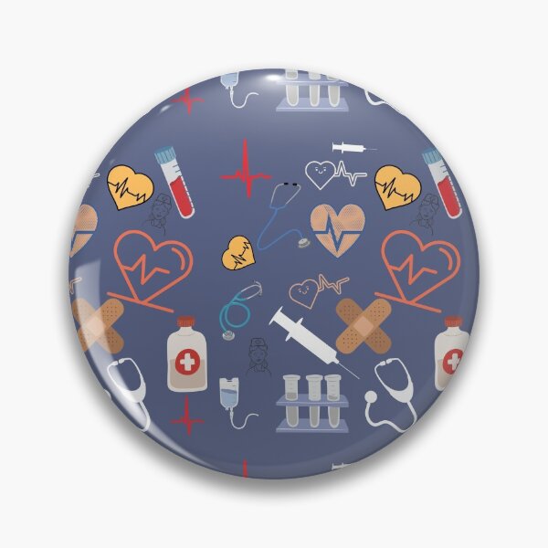 Item preview, Funny Cardiac Nurse with Stethoscope and Heart Ryhtm designed and sold by Gifty-Designs.