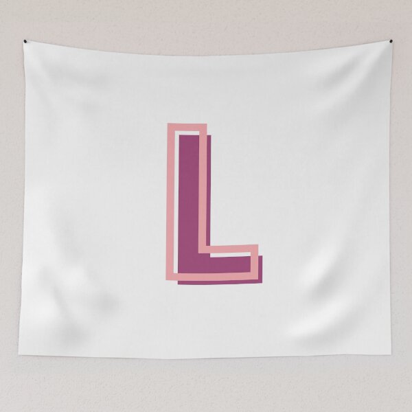 Item preview, pink and purple L letter designed and sold by charlyj___.