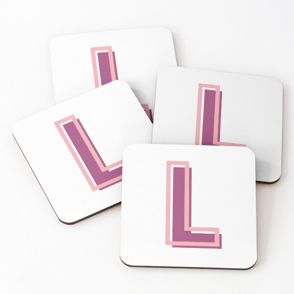 Item preview, pink and purple L letter designed and sold by charlyj___.