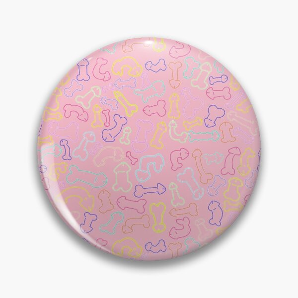 Item preview, PASTEL PENIS PATTERN MASK LIGHT PINK designed and sold by aydapadi.
