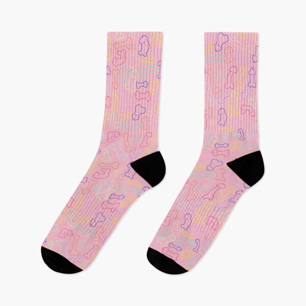 Item preview, PASTEL PENIS PATTERN MASK LIGHT PINK designed and sold by aydapadi.