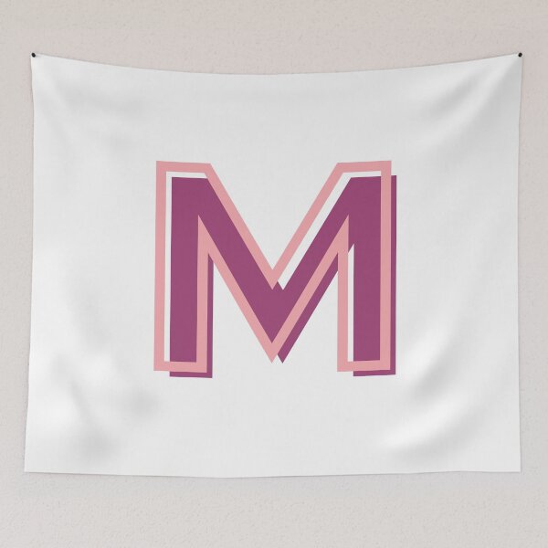 Item preview, pink and purple M letter designed and sold by charlyjovic.