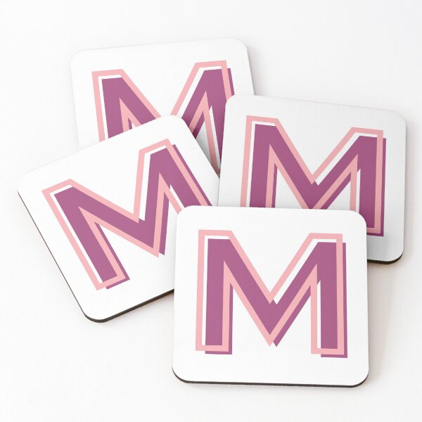 Item preview, pink and purple M letter designed and sold by charlyj___.