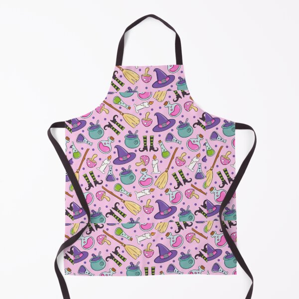 Item preview, Pink, yellow, purple Halloween watercolor pattern, boo, trick or treat, pumpkin, black cat, skull, spider web, witch stick, bat, witch hat, latest Halloween bestselling, trending designed and sold by August-E.