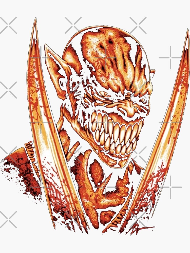 Mortal Kombat Baraka Smile Sticker for Sale by Shinobi23