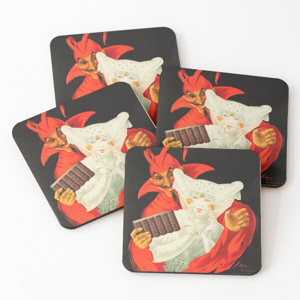 Item preview, Le Chocolat FAUSTA Seduit French Chocolates Vintage Art Deco Art by Henri Bonaventure Monnier designed and sold by retroposters.