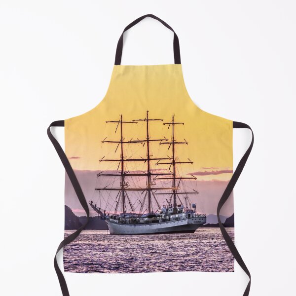 Item preview, Frigate at sunset designed and sold by Svetlana Korneliuk.