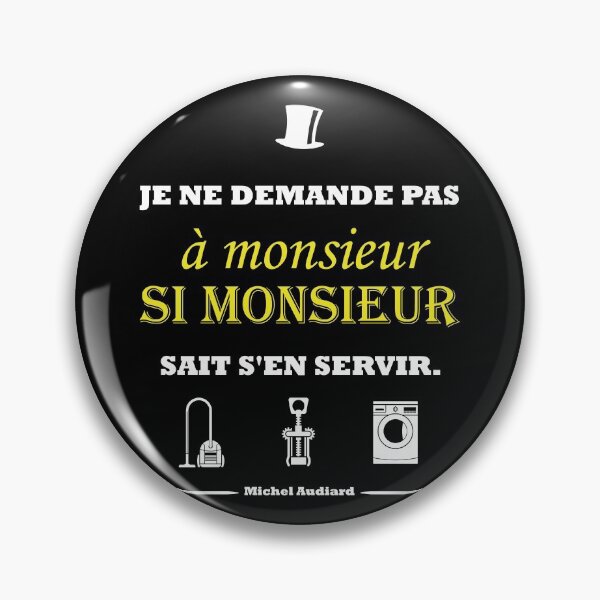 Item preview, Audiard quote "I don't ask mister ..." V2 designed and sold by Frangotier.