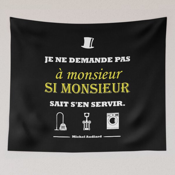 Item preview, Audiard quote "I don't ask mister ..." V2 designed and sold by Frangotier.