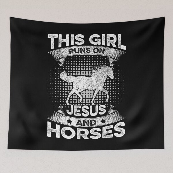 Item preview, This Girl Runs On Jesus And Horses designed and sold by BruceFaulkner.