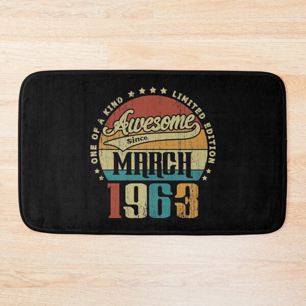Item preview, Vintage March 1963 One Of A Kind Awesome Since March 1963 58th Birthday Gift 58 Years Old designed and sold by Takatv.