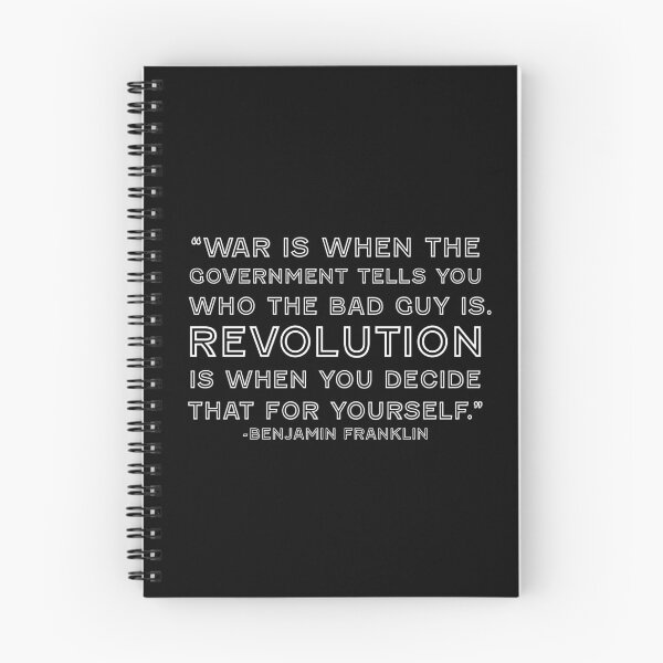 Item preview, War, Revolution and Government Benjamin Franklin quote designed and sold by ArtOfRebellion.