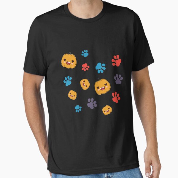 Vista previa del artículo con la obra «Pata perro patrón de calabaza de Halloween», diseñado y vendido por Marstore.
