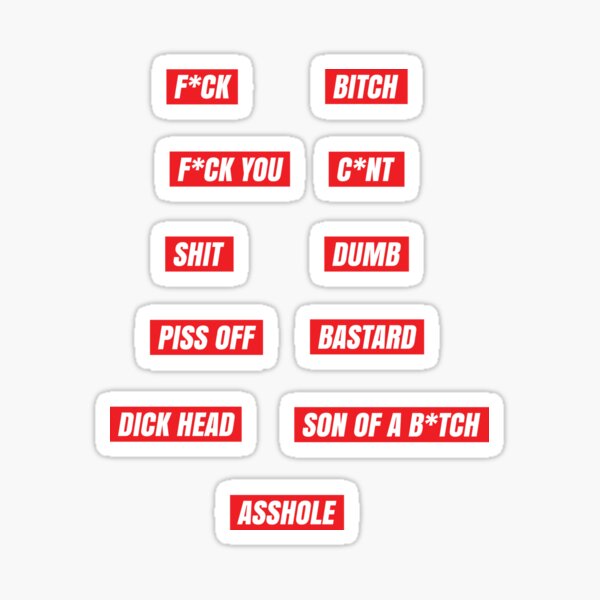 Bad Words Sticker