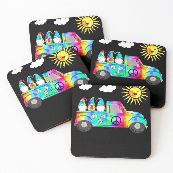 Item preview, Hippie Gnomes in Truck Daisy Hat Retro Peace Groovy designed and sold by funnytshirtemp.