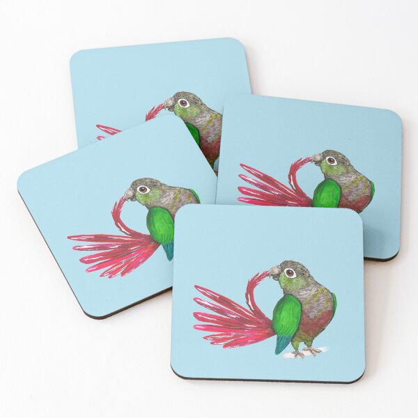 Item preview, Preening green-cheeked conure designed and sold by Bwiselizzy.