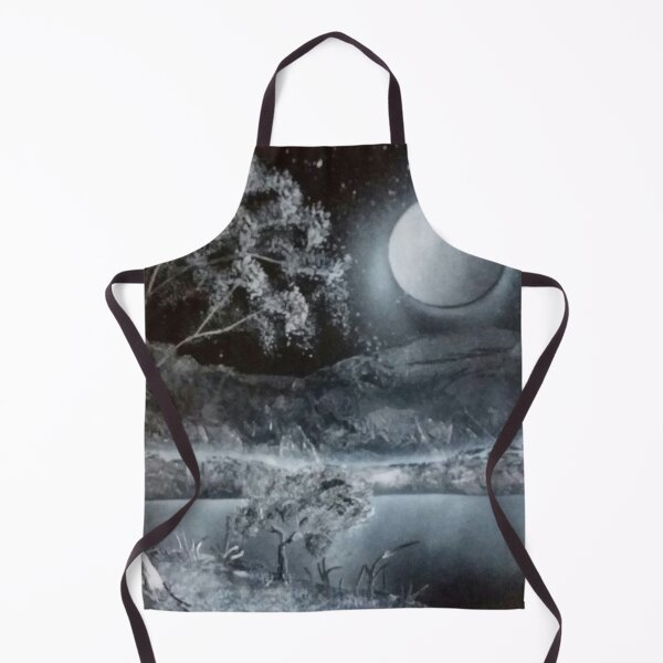 Item preview, Black lake at night designed and sold by edwardtiptonart.