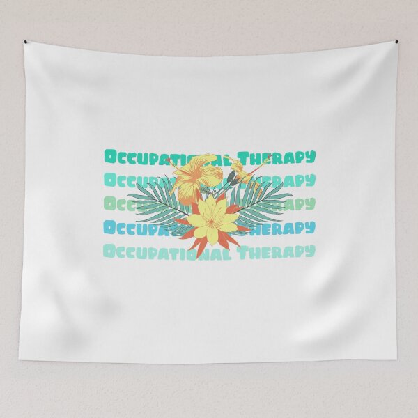 Item preview, Occupational Therapy Flower Aqua designed and sold by jacks-tees.