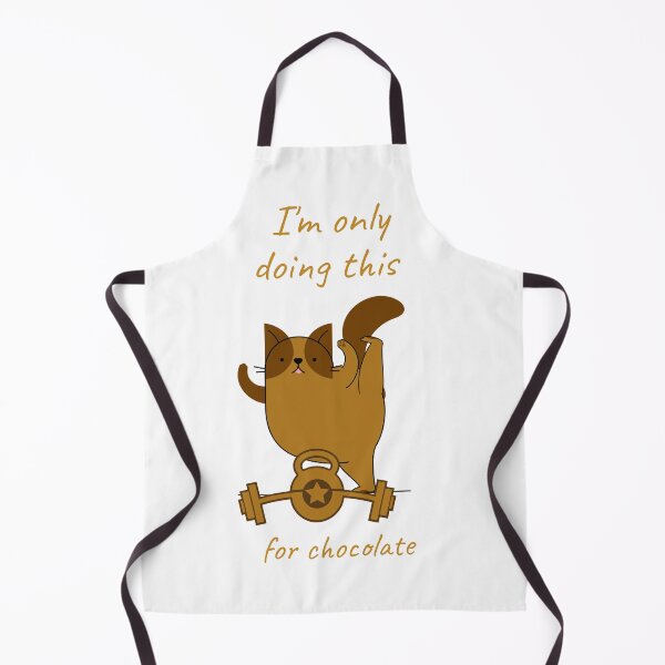 Item preview,  I'm only doing this for chocolate- Funny Cat Exercise  designed and sold by joabaj.