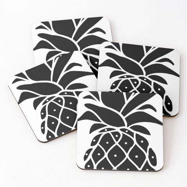 Item preview, Black Minimal Pineapple designed and sold by borednomad.