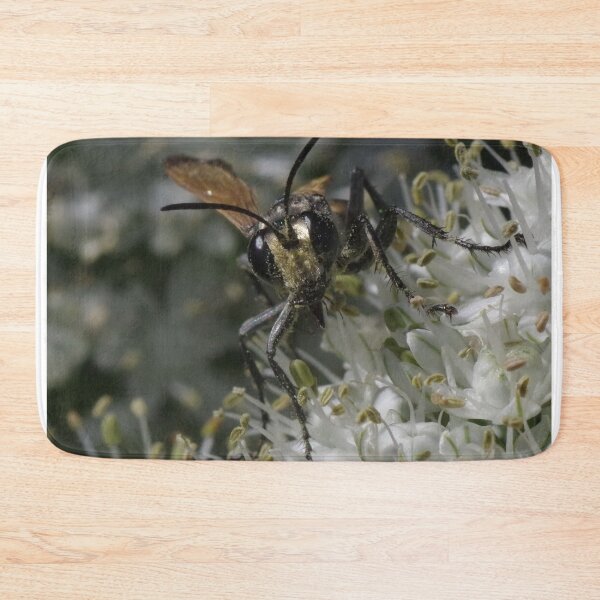 Item preview, Wasp on onion flower designed and sold by BigAndRed.