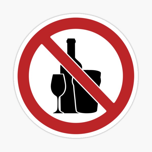 Item preview, No Drinking Alcohol designed and sold by CoolYule.