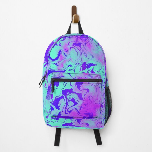 Item preview, Marbled Swirly Pattern Sky Blue, Purple, Dark Blue designed and sold by WOW TeesAndThings.