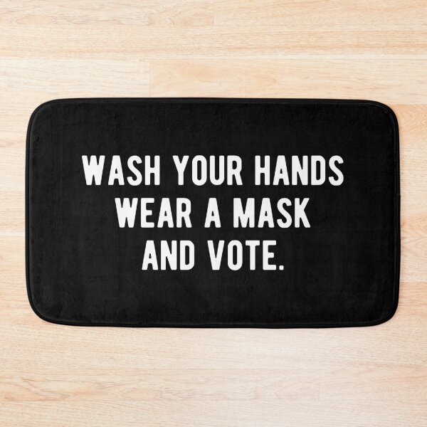 Item preview, Wash your hands wear a mask and vote designed and sold by mographicdesign.