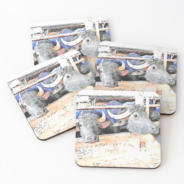 Item preview, Buffaloes in the stall designed and sold by Giuseppe Cocco.