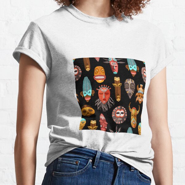 Traditional African masks designs  Classic T-Shirt