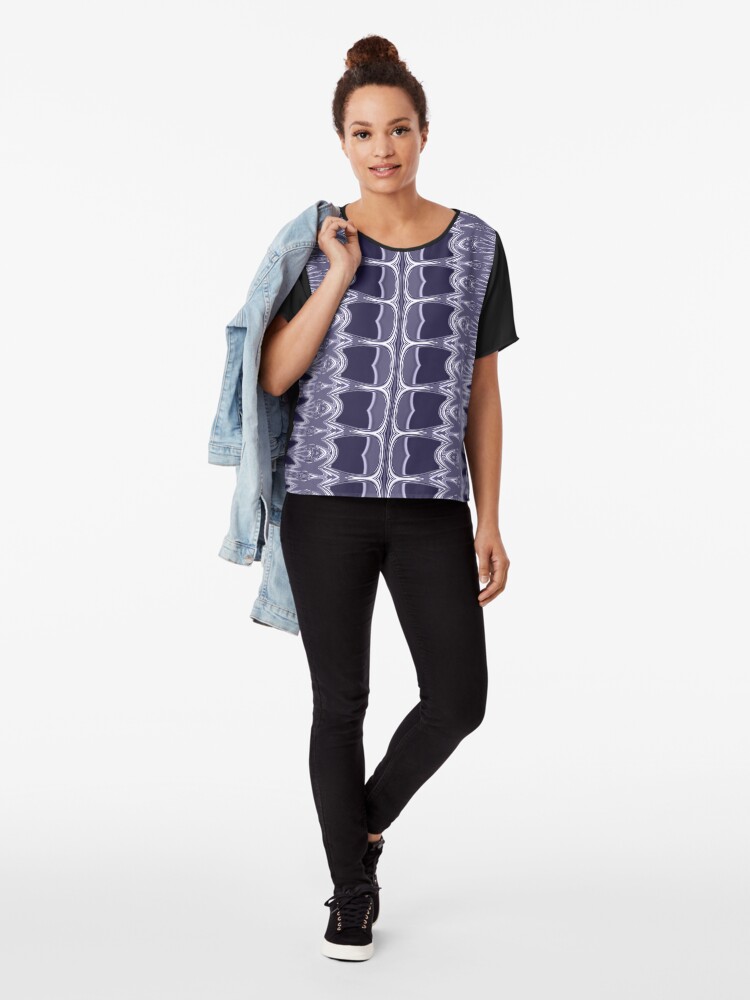 Alternate view of LaFara Caesarian VI Chiffon Top