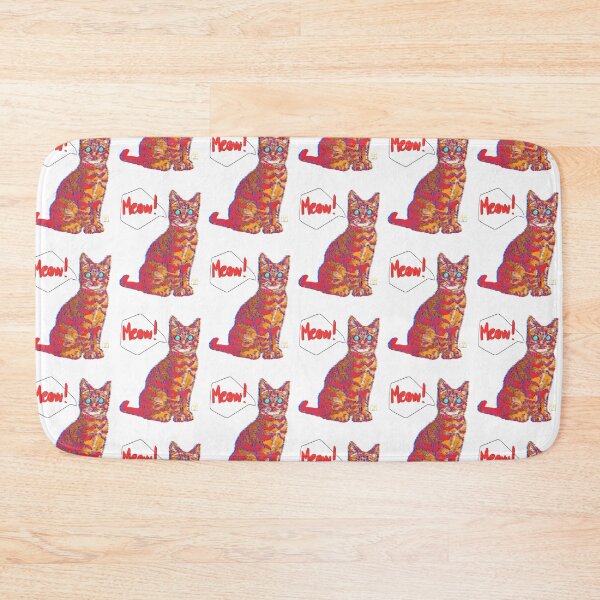 Item preview, Cat Meow! (Red) - 2020 designed and sold by Sue Flask.