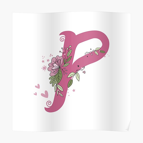 Name P Flower Posters Redbubble