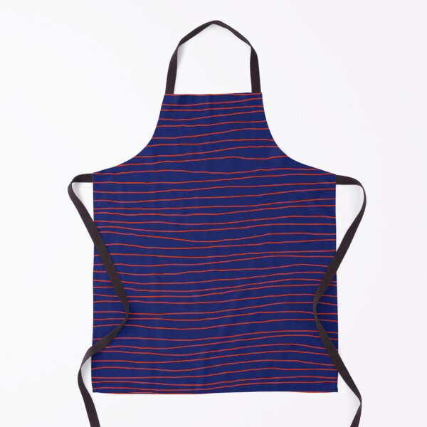 Item preview, Hand Drawn Lines - Orange navy designed and sold by Miss Striped.