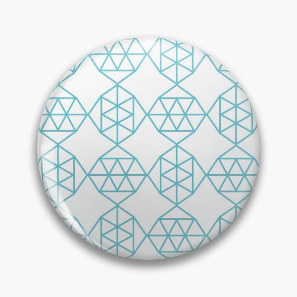 Item preview, Triangles aqua geo pattern designed and sold by PopseyUK.
