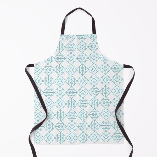 Item preview, Triangles aqua geo pattern designed and sold by PopseyUK.