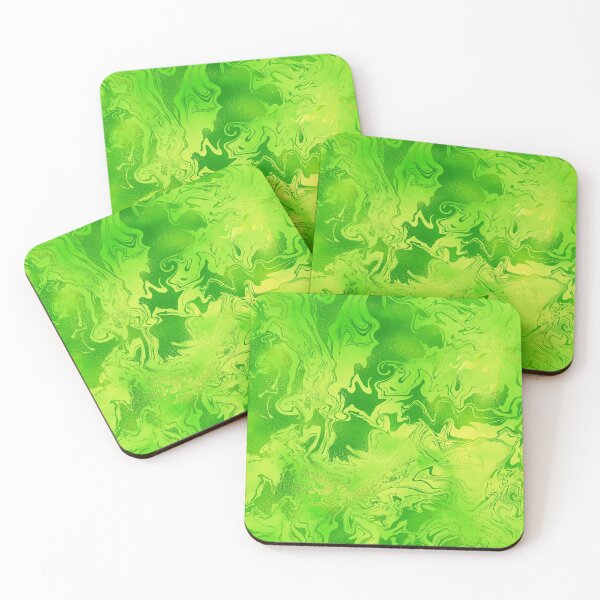 Item preview, Lime Green Marbled Swirly Pattern designed and sold by WOW TeesAndThings.