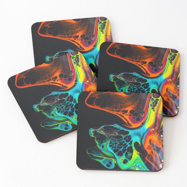 Item preview, Fluoro Black Abstract Art designed and sold by Catherine Emma.
