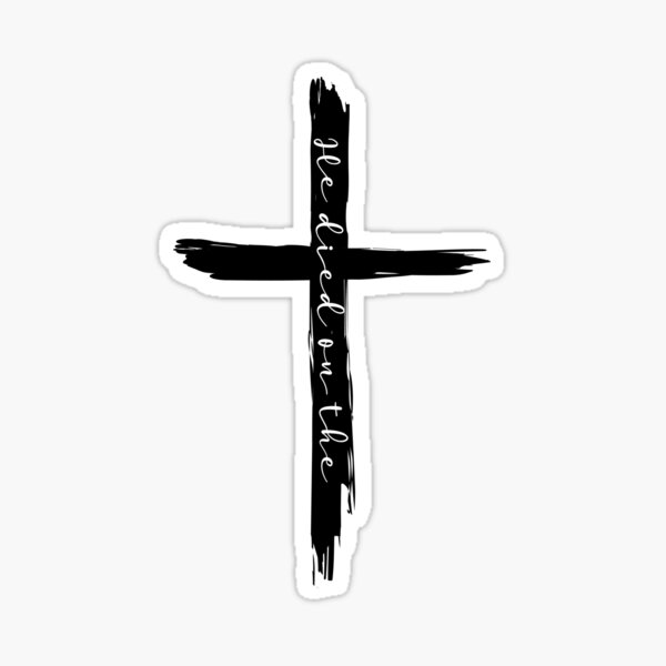 Jesus On Cross A2 Decal Sticker